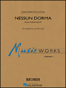 cover Nessun Dorma Concert Band sheet music cover